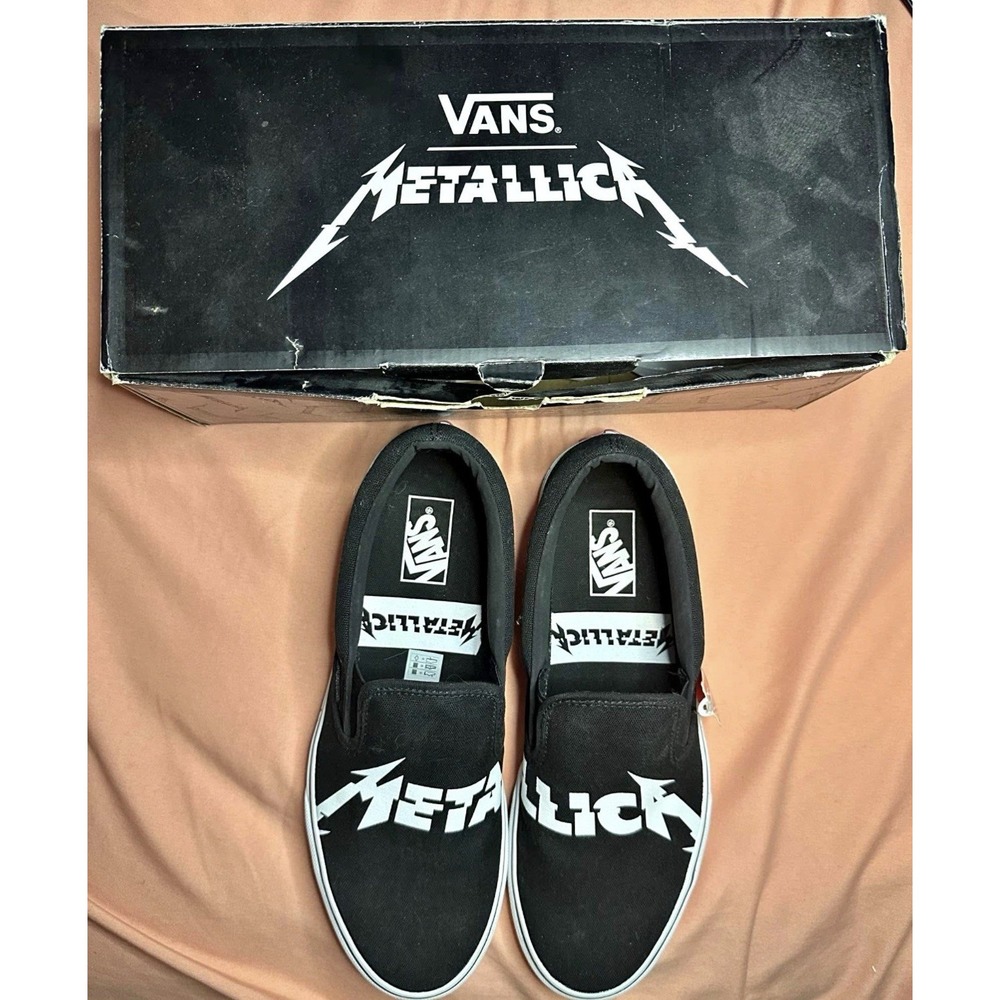 Vans Classic Slip-on X Metallica "Black Album" Size 11